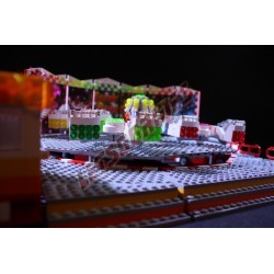 LetsGoRides - Break Dance, 
Motorized reproduction of the fairground attraction "Break Dance" made with Lego. Foldable on two t