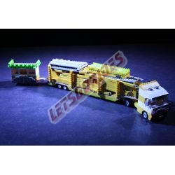 LetsGoRides - Caterpillar, Motorized reproduction of the fairground attraction 'Caterpillar" made with Lego.
Foldable on four t