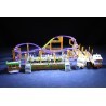 LetsGoRides - Caterpillar, 
Motorized reproduction of the fairground attraction 'Caterpillar" made with Lego. Foldable on four 