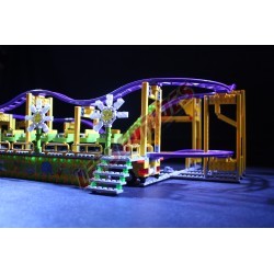 LetsGoRides - Caterpillar, 
Motorized reproduction of the fairground attraction 'Caterpillar" made with Lego. Foldable on four 