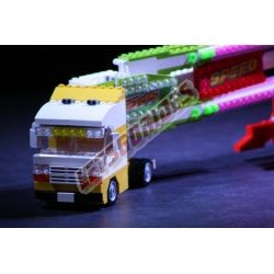  - Speed, Reproduction motorisée de l'attraction foraine "Speed" (KMG) en Lego.
Transportable sur une remorque.
