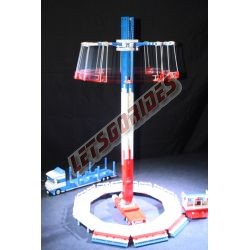 LetsGoRides - VerticalSwing, Motorized reproduction of the fairground attraction "Vertical Swing" made with Lego bricks.
Foldab