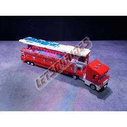  - Loop On Top, Reproduction motorisée de l'attraction foraine "Loop On Top" (Top Spin) en Lego
Transportable sur 2 remorques.
