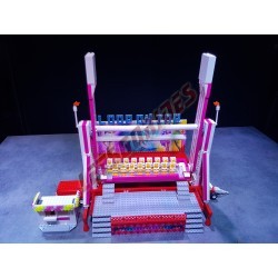 LetsGoRides - Loop On Top, 
Motorized reproduction of the fairground attraction 'Loop OnTop' (Top Spin) made with Lego bricks. 