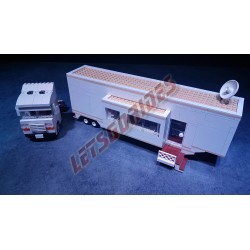  - Caravane, Reproduction d'une caravane extensible en briques LEGO®.
