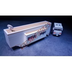  - Caravane, Reproduction d'une caravane extensible en briques LEGO®.
