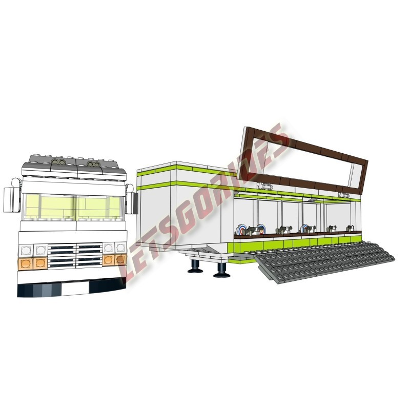 - Stand de Tir (Instructions de montage), Ces instructions permettent d'assembler une reproduction de Stand de Tir en briques L - Stand de Tir (Instructions de montage), Ces instructions permettent d'assembler une reproduction de Stand de Tir en briques L