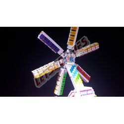 LetsGoRides - Top Scan, Motorized reproduction of the fairground attraction "Top Scan" made with Lego bricks.
Foldable on 3 tra