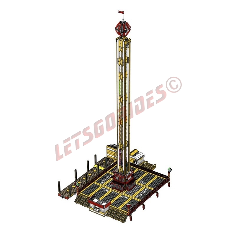 LetsGoRides - FreeFallTower (Instructions), 
These assembly instructions allow you to assemble a reproduction of the motorized 