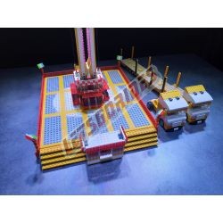  - Free Fall Tower, Reproduction motorisée de l'attraction foraine "Free Fall Tower" en Lego
Transportable sur 2 remorques.
