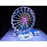 LetsGoRides - Ferris Wheel, 
Motorized reproduction of the fairground attraction "Ferris Wheel" made with Lego bricks. Foldable