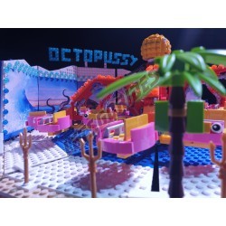 LetsGoRides - Octopussy, Reproduction motorisée de l'attraction foraine "Octopussy" en Lego.
