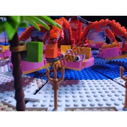 LetsGoRides - Octopussy, Reproduction motorisée de l'attraction foraine "Octopussy" en Lego.
