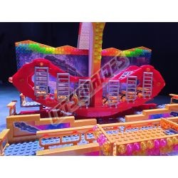 LetsGoRides - Ranger, Reproduction motorisée de l'attraction foraine "Ranger" en Lego.
Transportable sur trois remorques. - Joha