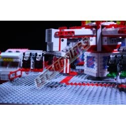  - TechnoPower, Reproduction motorisée de l'attraction foraine "Techno Power" en Lego.
Transportable sur une remorque.
