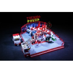 LetsGoRides - TechnoPower, 
Motorized reproduction of the fairground attraction 'Techno Power' made with Lego. Foldable on one 