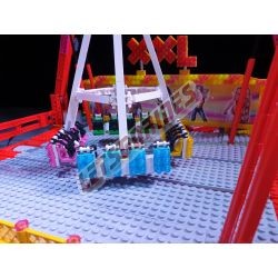 LetsGoRides - XXL, Motorized reproduction of the fairground attraction "XXL" made with Lego.
Foldable on 3 trailers. - Johann F