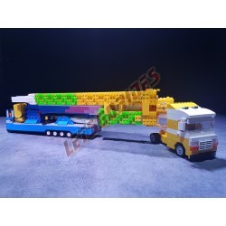  - Capriolo 10, Motorized reproduction of the fairground attraction "Capriolo 10" made with Lego. Foldable on two trailers.
