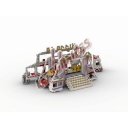 LetsGoRides - Aladdin, Reproduction motorisée de l'attraction foraine "Aladdin" (Tapis Volant) en Lego. Transportable sur deux r
