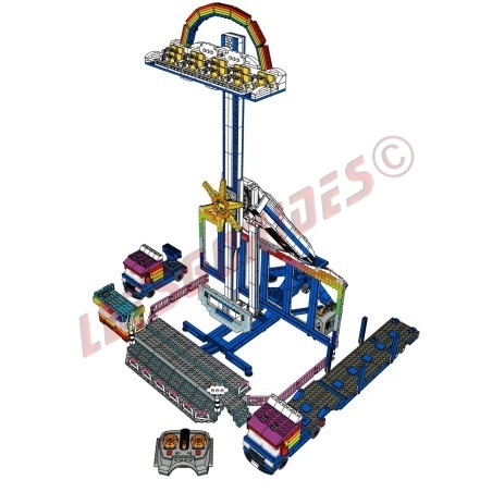 LetsGoRides - Rainbow (Instructions), 
These assembly instructions allow you to assemble a reproduction of the motorized and fu