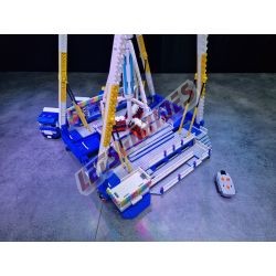  - Inversion24, Motorized reproduction of the fairground attraction "Inversion24" made with Lego bricks
Transportable on 1 trai