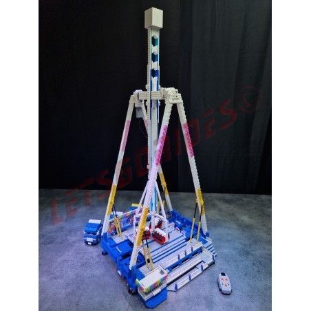 LetsGoRides - Inversion24, 
Motorized reproduction of the fairground attraction "Inversion24" made with Lego bricks. Transporta