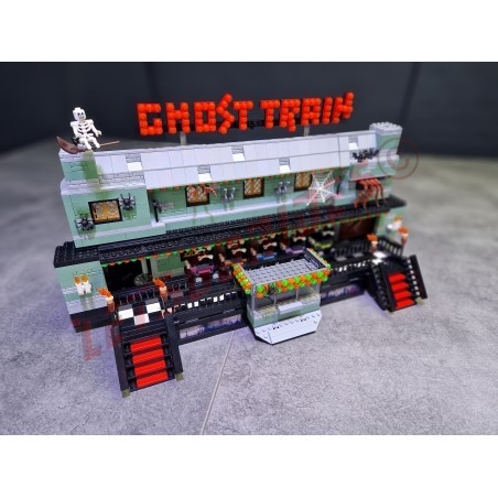 LetsGoRides - Ghost Train, 
Motorized reproduction of the fairground attraction "Ghost Train" made with Lego bricks
Transporta