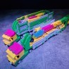LetsGoRides - Sicko, 
Motorized reproduction of the fairground attraction 'Sicko" made with Lego. Foldable on trailers.
