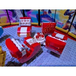 LetsGoRides - Break Dance, 
Motorized reproduction of the fairground attraction "Break Dance" made with Lego. Foldable on two t
