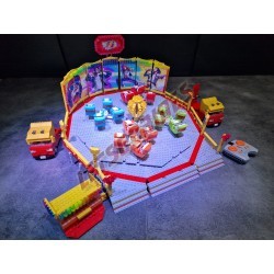 LetsGoRides - Break Dance, 
Motorized reproduction of the fairground attraction "Break Dance" made with Lego. Foldable on two t