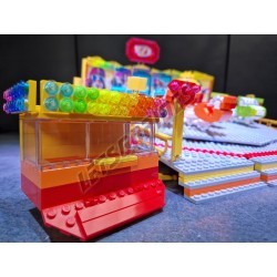 LetsGoRides - Break Dance, 
Motorized reproduction of the fairground attraction "Break Dance" made with Lego. Foldable on two t