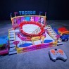 LetsGoRides - Tagada, 
Motorized reproduction of the fairground attraction "Tagada" made with Lego bricks
Transportable on 2 t