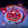 Flic Flac – Motorisiertes LEGO®‑Fahrgeschäft, zusammenklappbar auf Anhängern
