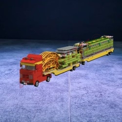 Caterpillar - Attraction Foraine en briques LEGO®