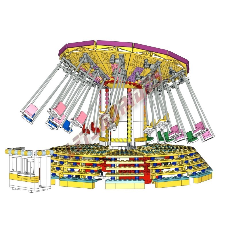 LetsGoRides - Wave Swinger (Instructions de montage), Ces instructions de montage permettent d'assembler une reproduction de l'a LetsGoRides - Wave Swinger (Instructions de montage), Ces instructions de montage permettent d'assembler une reproduction de l'a