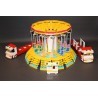 LetsGoRides - Wave Swinger, 
Motorized reproduction of the fairground attraction "Wave Swinger" made with Lego bricks. Foldable