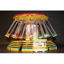  - Wave Swinger, Reproduction motorisée de l'attraction foraine "Wave Swinger" en briques Lego
Transportable sur trois remorques