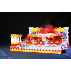  - SuperStar, Motorized reproduction of the fairground attraction 'SuperStar' made with Lego.
Foldable on 2 trailers.
