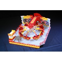  - SuperStar, Motorized reproduction of the fairground attraction 'SuperStar' made with Lego.
Foldable on 2 trailers.
