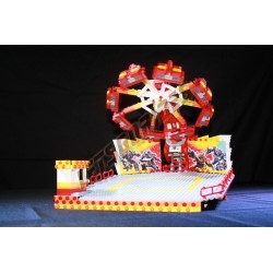 LetsGoRides - SuperStar, 
Motorized reproduction of the fairground attraction 'SuperStar' made with Lego. Foldable on 2 trailer